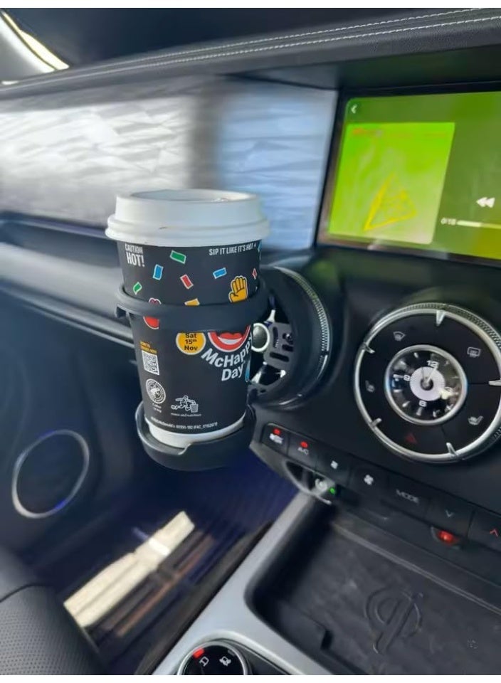 فيريكس حامل أكواب مثبت على مخرج الهواء لسيارة Tank 300 – حامل مشروبات متعدد الاستخدامات لنسخة Iron Cavalier 02، مناسب للقهوة وزجاجات الماء والشاي بالحليب – إكسسوار تعديل داخلي لكونسول Tank 300 - Image 2