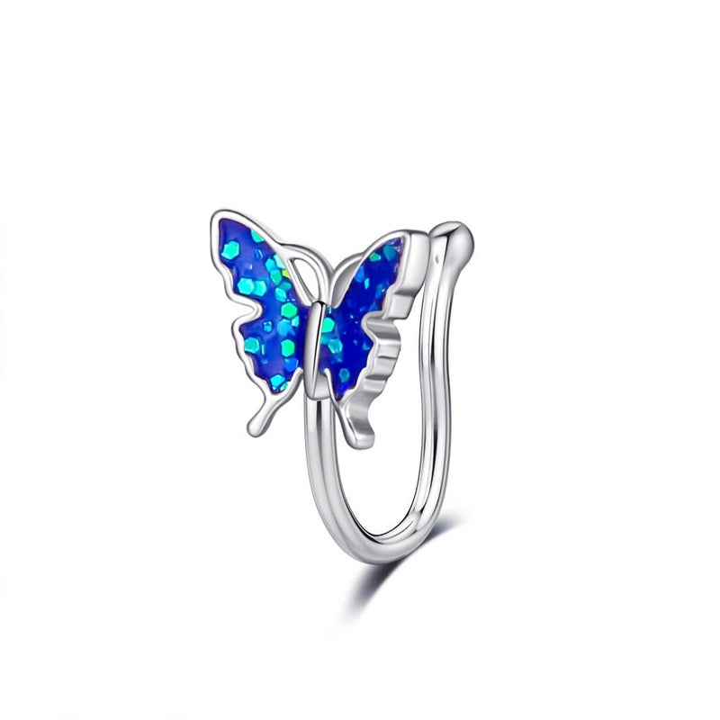 RUVEE Nose & Ear Clip Gold Plated Pin Non Pierced Just Press for Women & Girls - Image 1