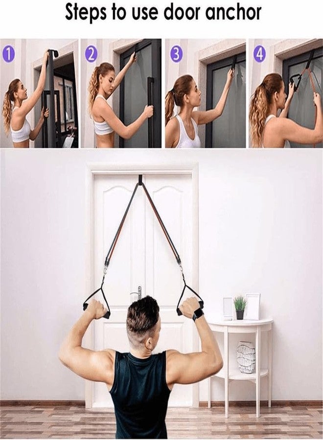 Shopeleven Complete Home Gym Resistance Bands Set (11 Pieces) - Durable Toning Tubes with Foam Handles, Ankle Straps & Portable Bag - Image 5