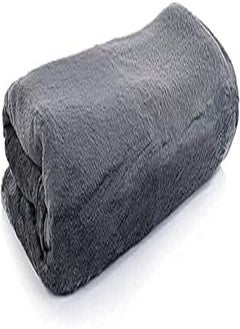 Mintra Mintra Home - Manta supersuave, 100% poliéster (gris oscuro, 22 x 274 cm), color gris 