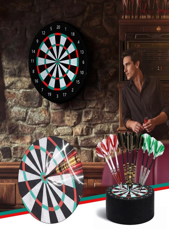Arrowbash 2 Pieces Round Dart Holder Base, Mini Dartboard Stand Accessories for Steel Tip and Soft Tip Darts, Indoor Game Supplies and Home Decor - Image 5