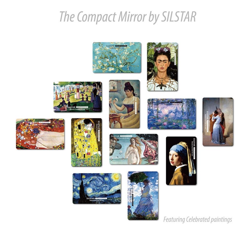 SILSTAR PROFESSIONAL SILSTAR PROFESSIONAL Compact Card Mirror Hindu deities Unbreakable Acrylic Makeup Mirror Vanity Mirror Small for Wallet Case Travel Purse Handheld Compact Pocket MirrorRaja Ravi VarmaShakuntala 143  - Image 4