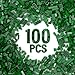 YUJHITP 100 Piece Classic Building Blocks Compatible with Lego Green Bricks - Image 2