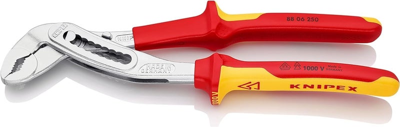 KNIPEX 88 06 250 SB Alligator Water Pump Pliers - Chrome Plated, Insulated, VDE-Tested, 250 mm - Image 1