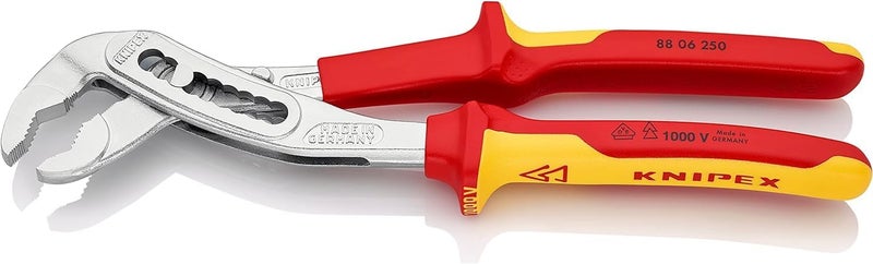 KNIPEX 88 06 250 SB Alligator Water Pump Pliers - Chrome Plated, Insulated, VDE-Tested, 250 mm - Image 2