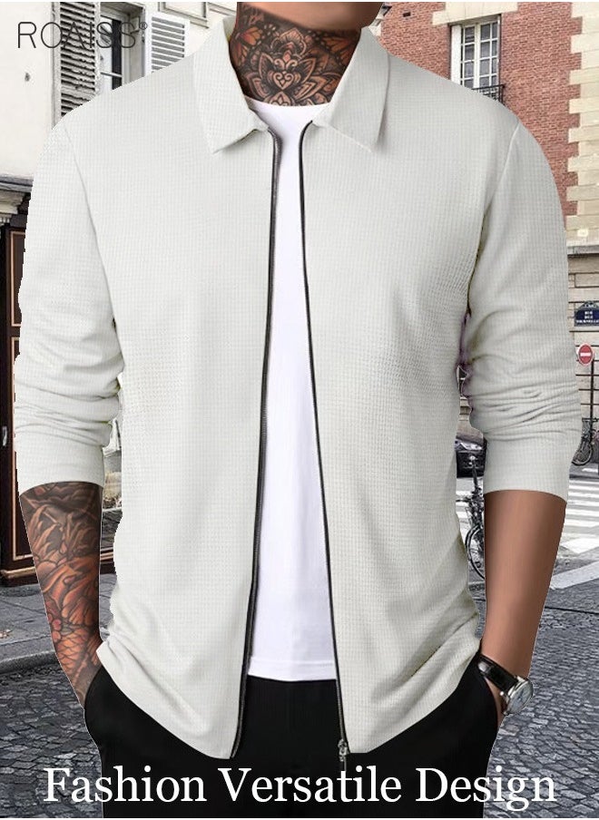 Mens Polo Shirt Zip Lapel Solid Stripe Print Long Sleeve Muscle Shirt Workout Winter Spring Athletic Plain T Shirt - pzsku/ZDCD64F8B329BCE7A1588Z/45/_/1717399820/f89549cf-183c-4835-b0f9-9dae35953826