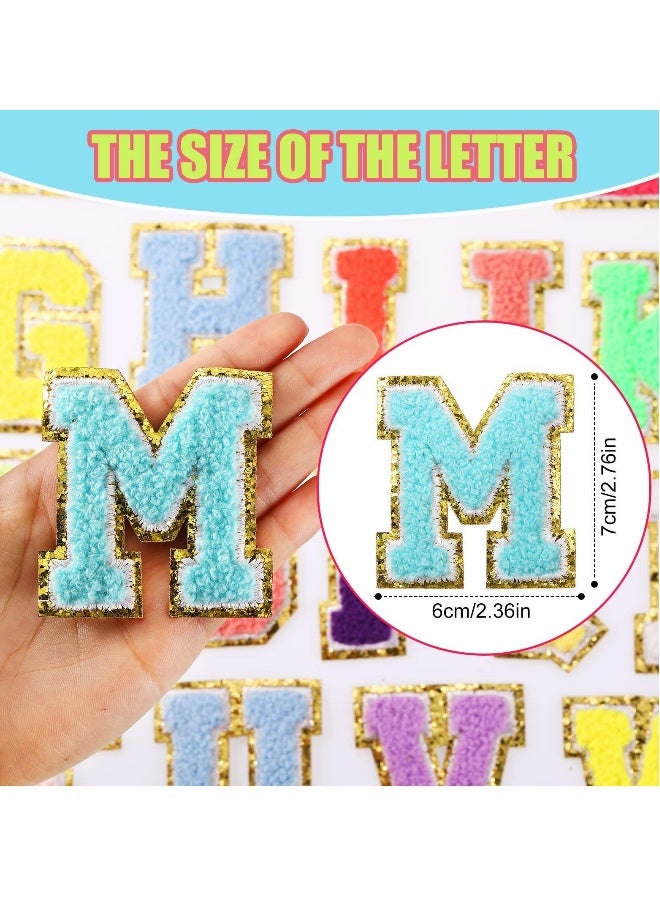 26 Pcs Chenille Iron-On Alphabet Letter Patches for DIY Clothing, A-Z Customization Supplies - Image 2