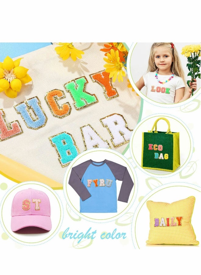 26 Pcs Chenille Iron-On Alphabet Letter Patches for DIY Clothing, A-Z Customization Supplies - Image 4