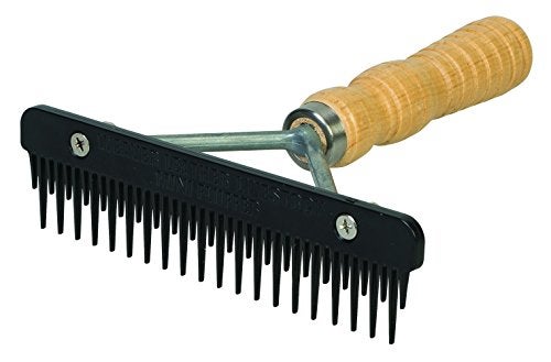 Weaver Leather Mini Fluffer Comb with Wood Handle, Black, 69-6046-BK - Image 2