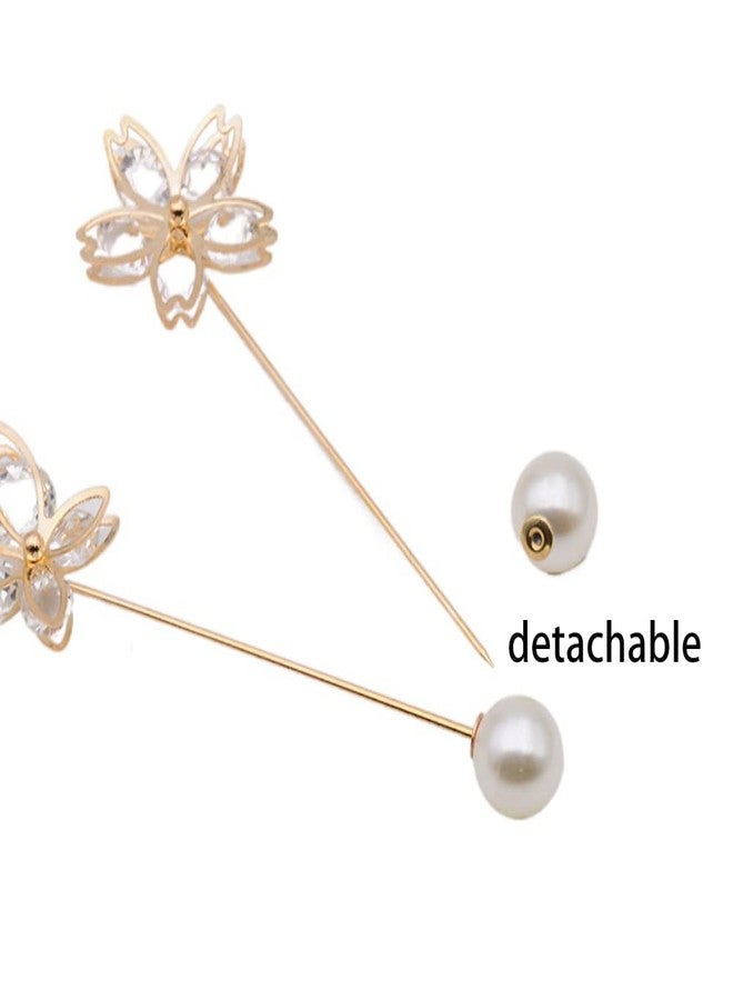 Fapiwen Brooch Pin, Neckline Safety Pin, Small Brooches for Women, Brooch Safety Pins for Women Girls, 6 PCS Brooches and Pins for Women Girls Clothing Dresses Decoration Accessories - Image 2