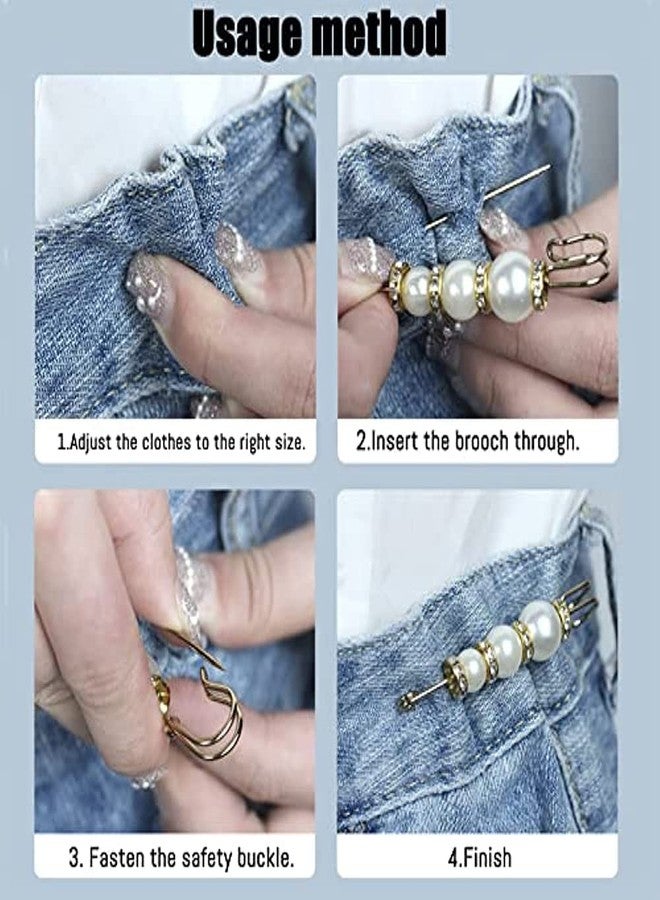 Fapiwen Brooch Pin, Neckline Safety Pin, Small Brooches for Women, Brooch Safety Pins for Women Girls, 6 PCS Brooches and Pins for Women Girls Clothing Dresses Decoration Accessories - Image 3