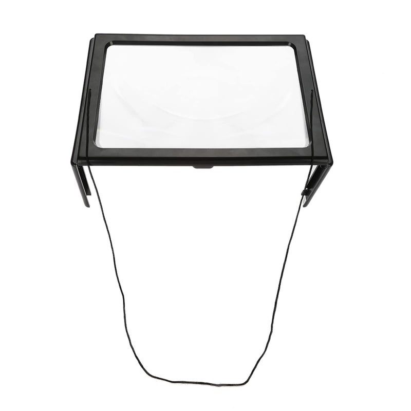 Foldable A4 Full Page Magnifying Glass 3X Magnifier With 4 LED Lights Portable For Reading - Image 4