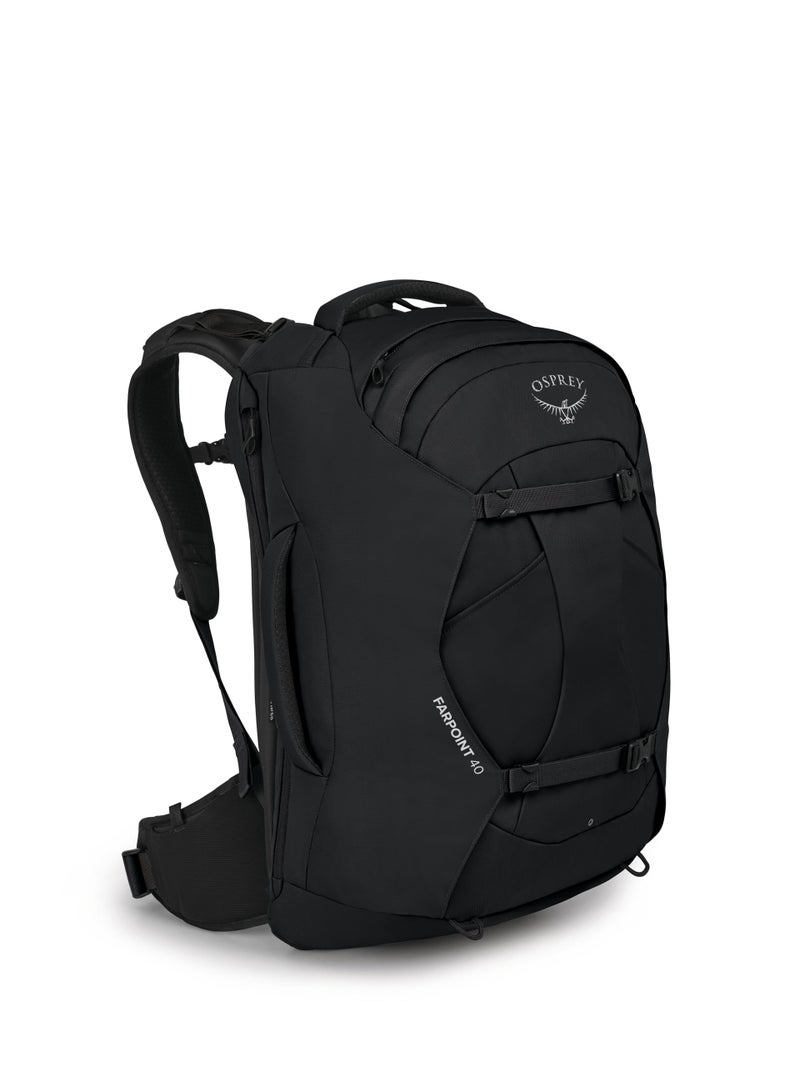 Osprey Farpoint 40L Men's Travel Backpack, Black - Image 1