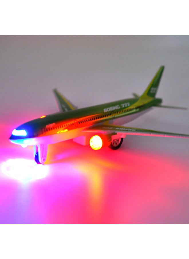 Color Perot Alloy Space Shuttle Model Airbus A380 Boeing 777 C919 Acousto-optic Toy Ornaments-Color:7 Inch A380 Red  - Image 5