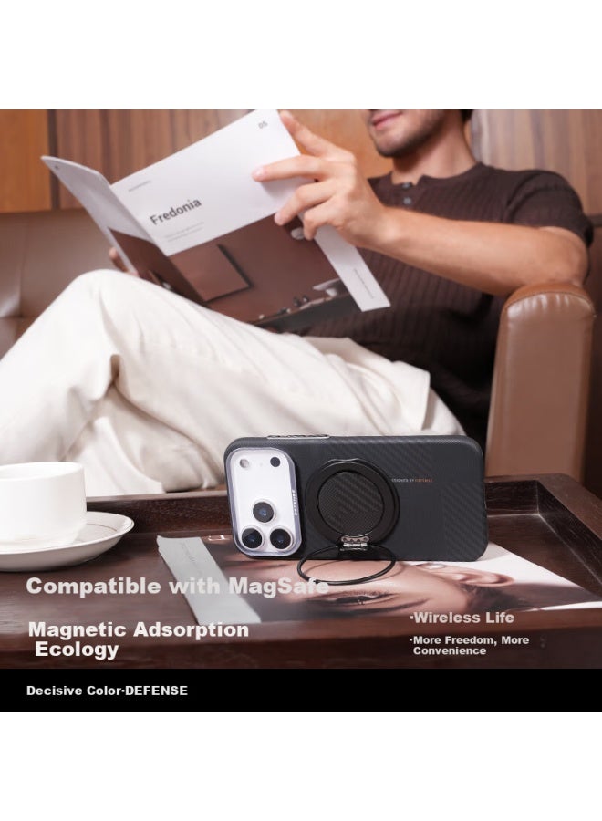 Defense Kevlar Magnetic Business Iphone 17 Pro Case For Men, Mondrian Balance - Image 5