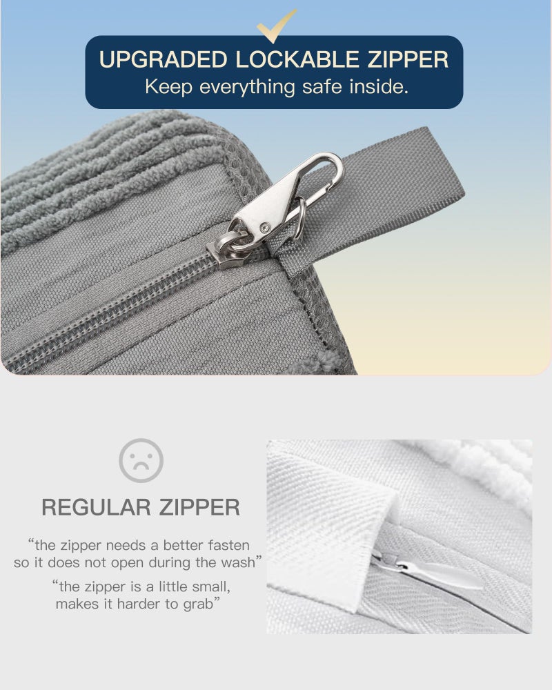 TOVICE 4 PCs Shoe Washing Machine Bag, Upgraded Lock-Zipper Design, 360Â° Deep Clean for Sneakers, Tennis Shoes and Slippers, Quiet Shoe Laundry Bag for Washer and Dryer (4 PACK) - Image 2