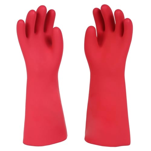 Jupiter Industries Seamless Electric Shockproof Insulated Hand Rubber 33Kva Gloves - Color may Vary (Pack of 2 Pairs) - Image 1