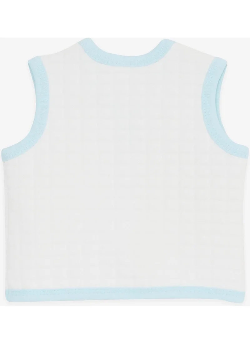 Breeze Baby Boy Vest Buttoned 0-3 Months-9 Months, White