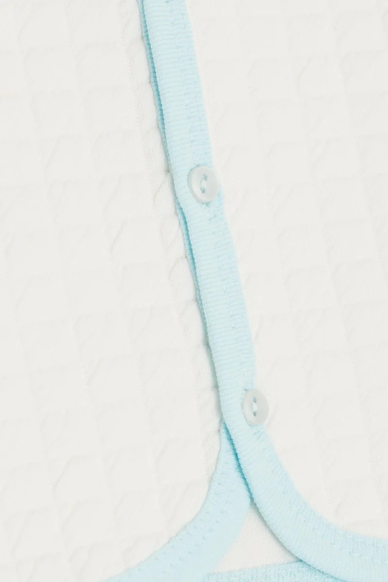 Breeze Baby Boy Vest Buttoned 0-3 Months-9 Months, White