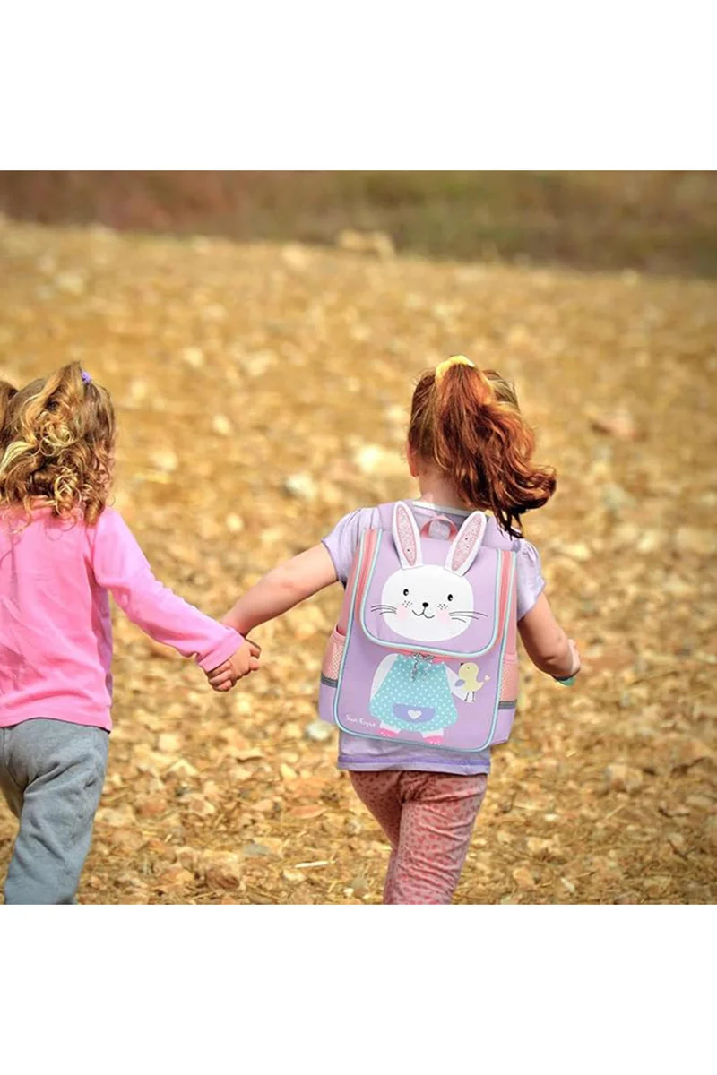 صن إيت Toddler Lightweight Backpack for Girls Cute 3D Animal Waterproof Schoolbag for Baby Girl Boy 2-5 Years Rabbit, SE2850, Purple