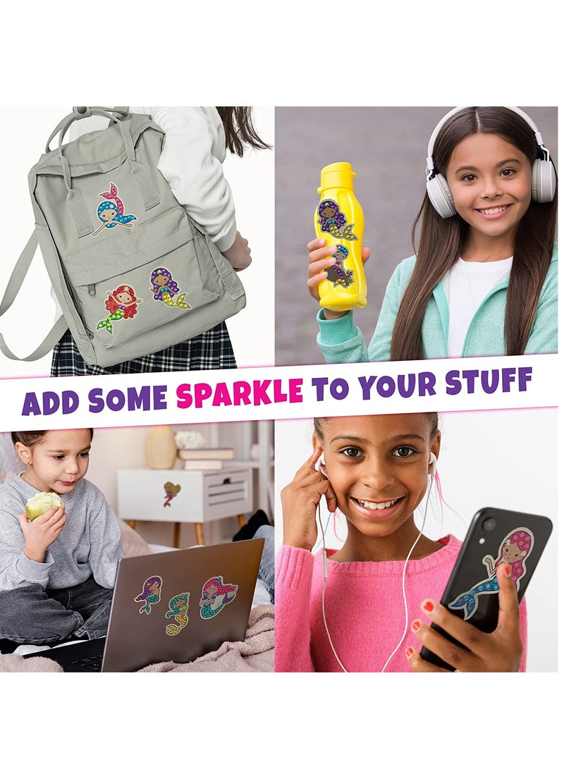 MissTiara طقم رسم فني مكون من 60 قطعة 5D ماسي للأطفال من عمر 4-12 سنة، ألعاب حرفية إبداعية، هدايا حفلات، حشوات حقائب جيدة - Image 4