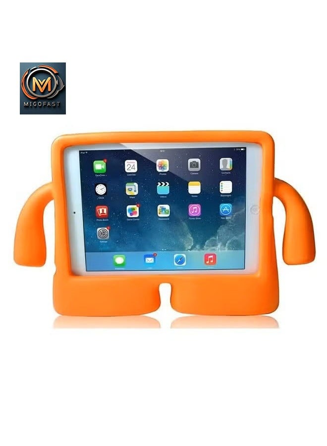 ميجوفاست جراب أطفال لجهاز iPad Pro مقاس 11 بوصة M4 2024، iPad Air مقاس 11 بوصة M2 2024، غطاء متين مقاوم للصدمات من إسفنج EVA مع حامل بمقبض، جراب خفيف الوزن مقاوم للسقوط للأولاد والبنات، متوافق مع iPad Pro مقاس 11 بوصة M4 2024، iPad Air مقاس 11 بوصة M2 2024 Cse برتقالي