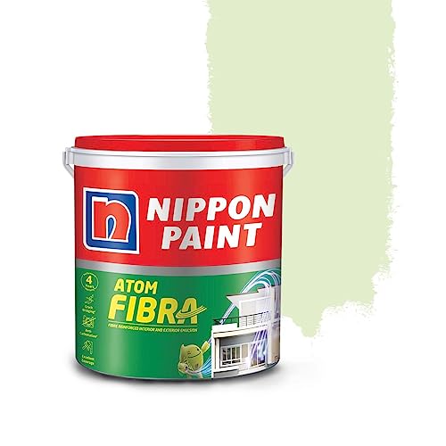 Nippon Paint Atom Fibra 2 In 1 Interior & Exterior Emulsion (Floating Leaves, 1 L) - Image 1