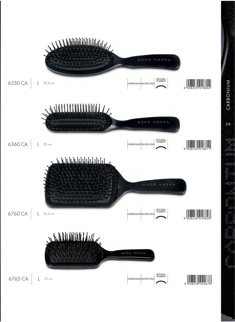 ACCA KAPPA CARBONIUM Hair Brush | Straight Shape 22 cm.  - Image 4