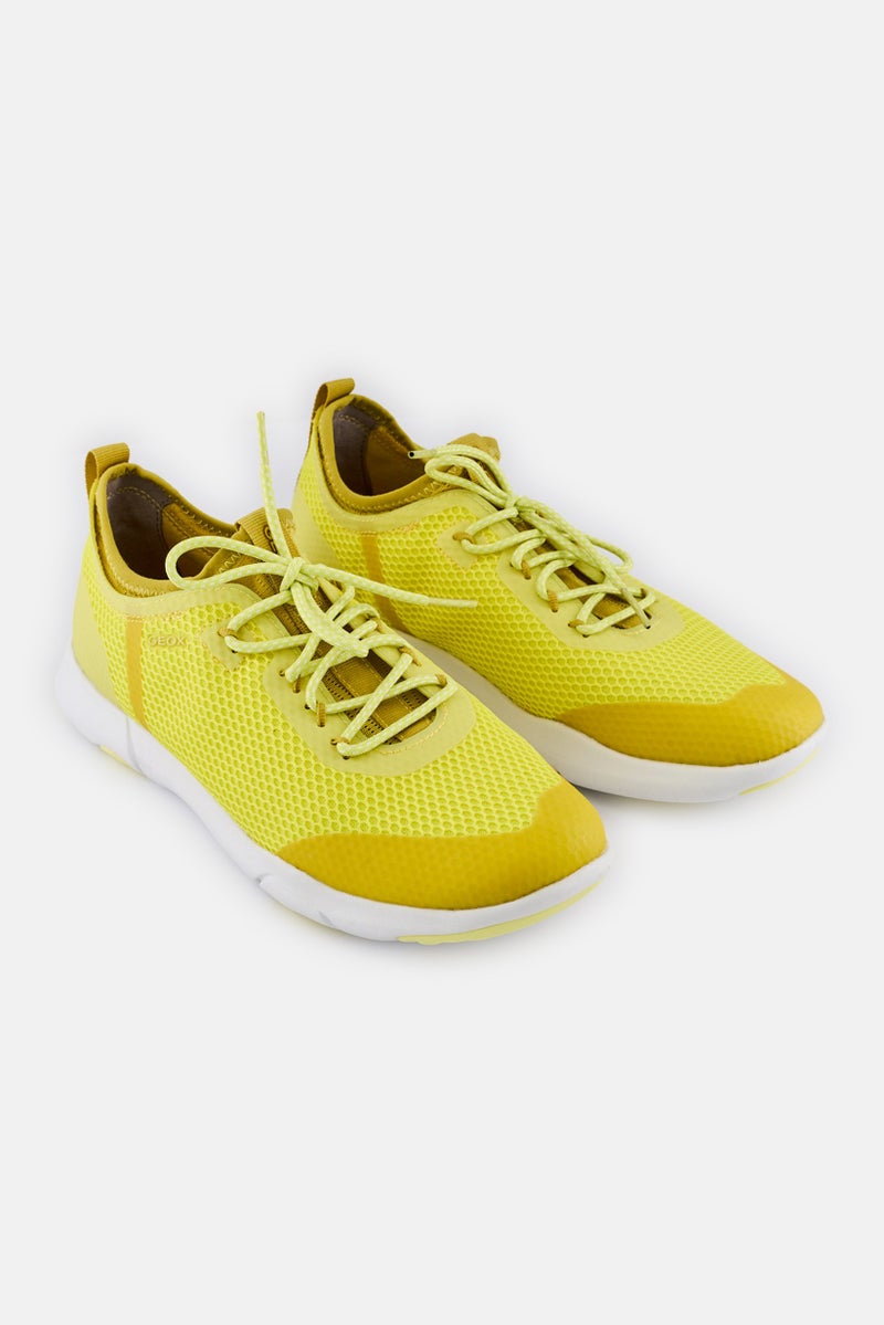 GEOX Men U Nebula X A Lace Up Casual Shoes, Yellow - Image 1