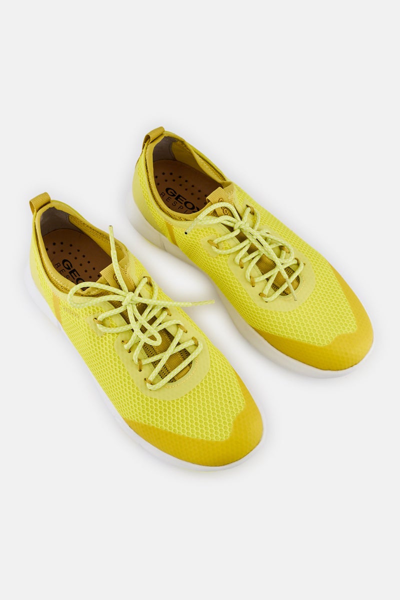 GEOX Men U Nebula X A Lace Up Casual Shoes, Yellow - Image 4