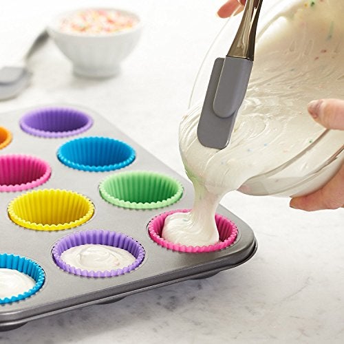Hotmark Reusable Silicone Round Moulds for Muffins/Cupcake/Jelly/Cake - (6 Pcs) - Image 2