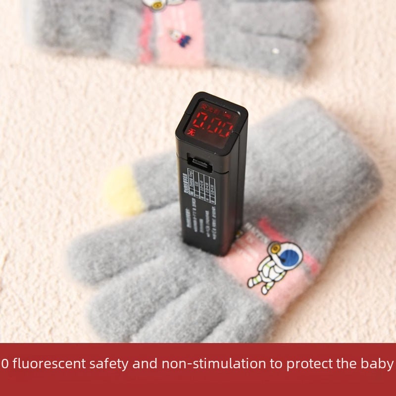 Children'S Baby Five Finger Gloves Winter Fleece-Lined Warm Boys And Girls Children Thickened Baby Finger Cover - Image 3