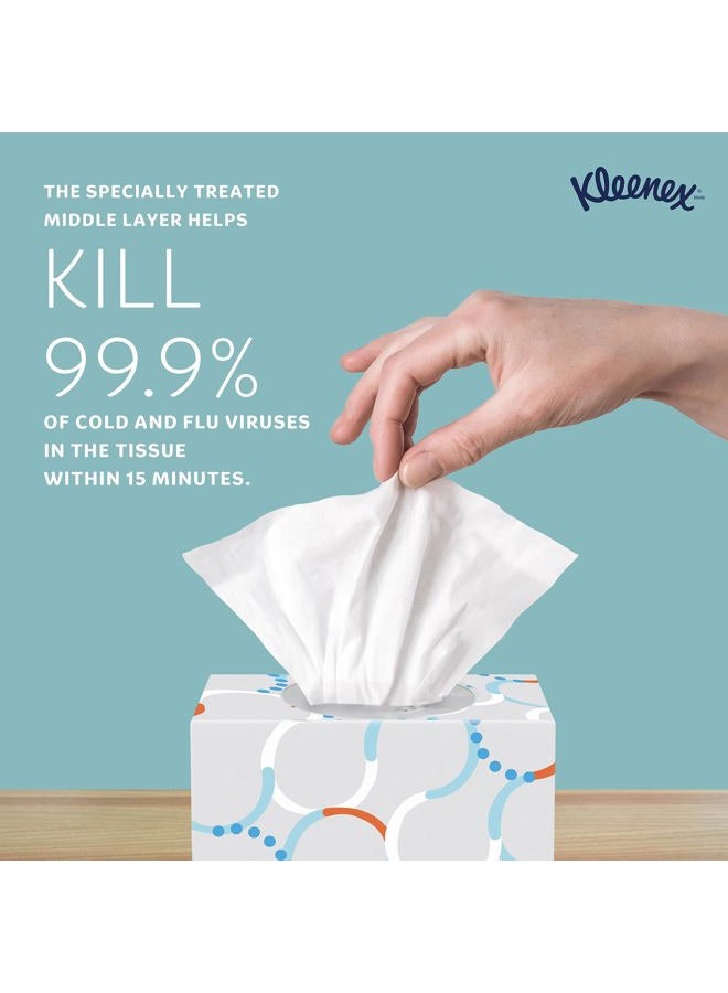 Kleenex Professional Anti-Viral Facial Tissue, Bulk (21286), 3-Ply, White, Upright Cube Boxed Format, Designed for Business (55 Tissues/Box, 3 Boxes) - Image 3