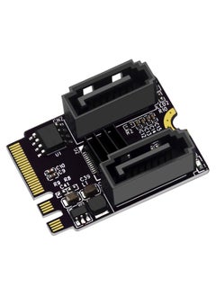 M2 to SATA3.0 Adapter Card PCI-E3.0 Card KEY A+E WiFi M.2 to SATA JMB582 Chip(Black)