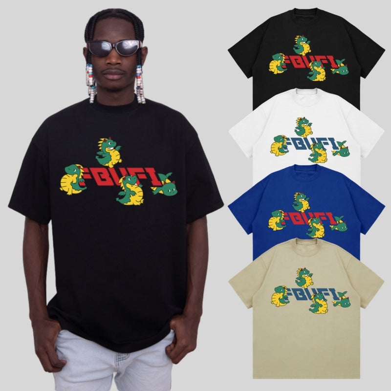 Style T-Shirt Instagram Style Trendy Cartoon Letter Printed Short-Sleeved T-Shirt Men'S Summer Casual Students Half-Sleeved Top - Image 2