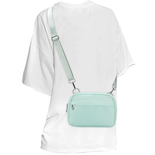 MAXTOP Small Crossbody Bags Belt Bag for Women Trendy Cross Body Shoulder Bag Travel Purse for Women Gifts (Mint Green) - Image 1
