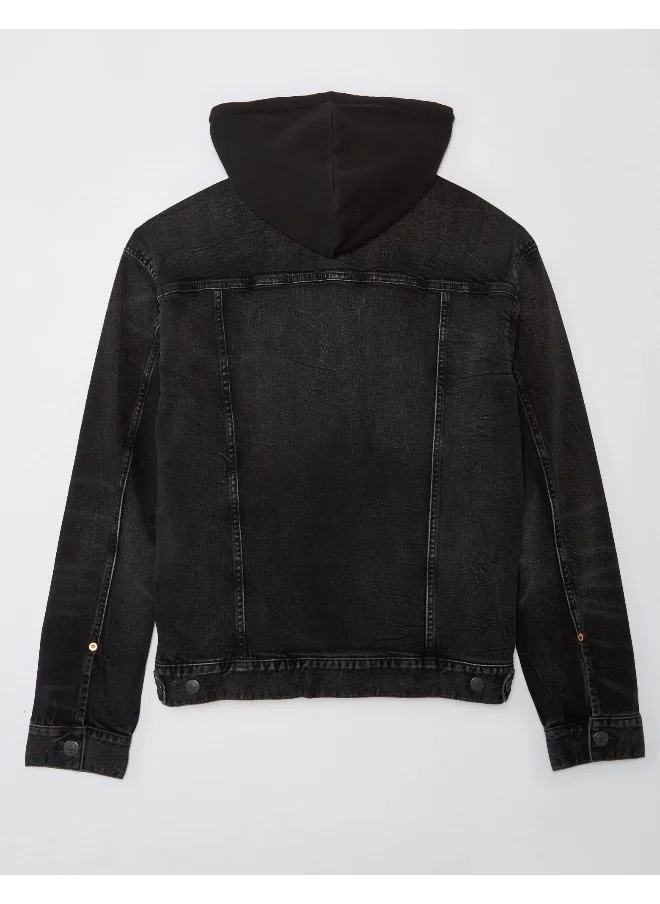 امريكان ايجل Mid Wash Denim Trucker Jacket