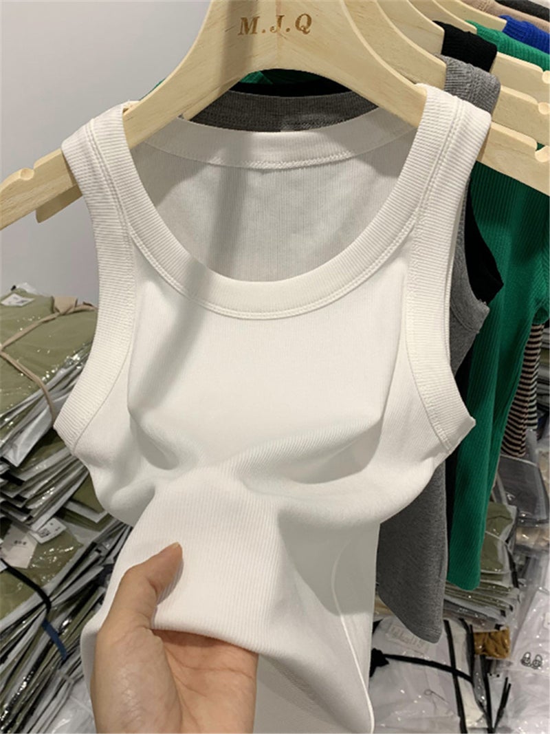 Womens Velvet Anti-Exposure Camisole Black - Image 3