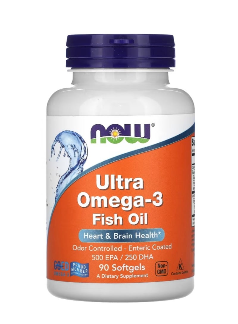 ناو فودز زيت السمك المعزز بأوميغا 3 90 كبسولة لينة - Image 1