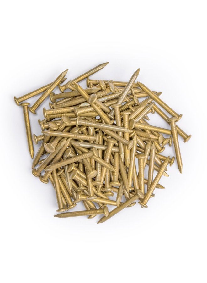 Hardware Philosophy CBH Pure Brass Nails, 0.8 Inch, Bag of 100 - Architectural, Interior Design, Doors, Furniture Cabinet Customization - Image 3
