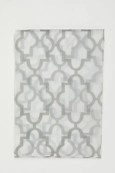 R&B Patterned Shower Curtain