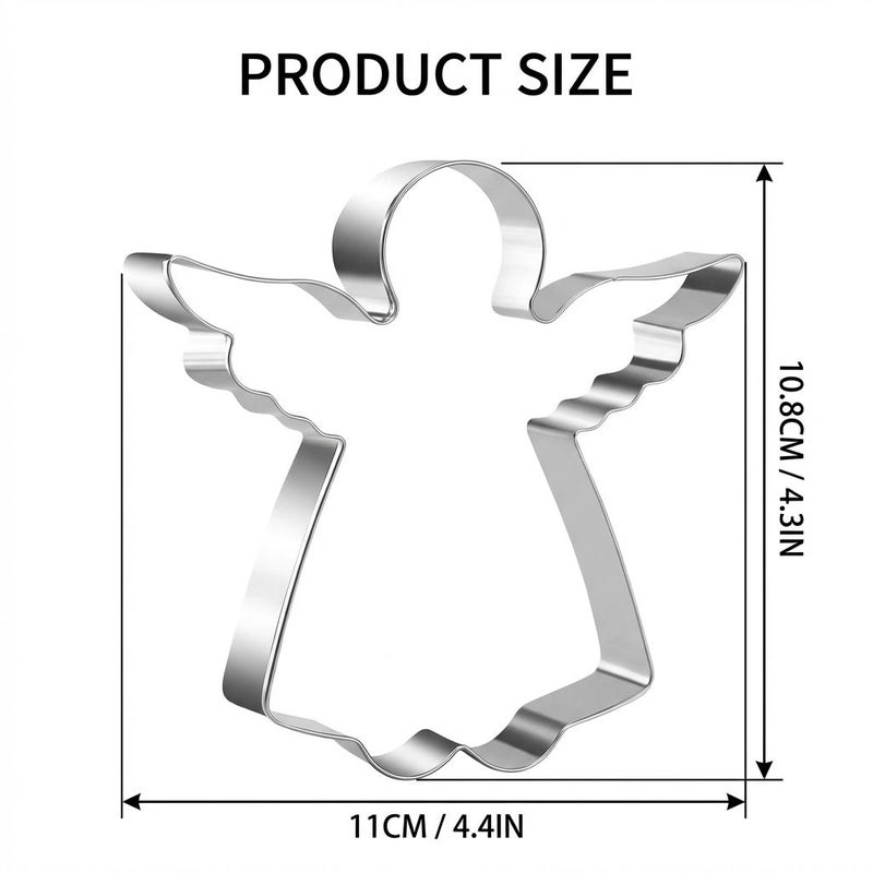 Extra Large Holy Wing Angel Shaped Cookie Cutter 430 Stainless Steel For Christmas Baking - Image 4