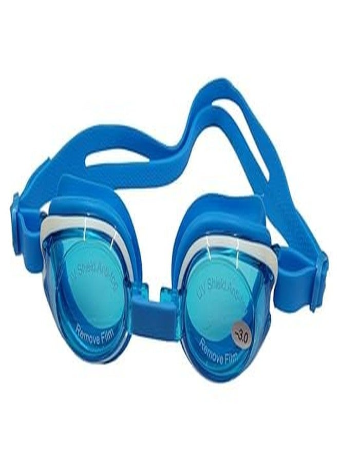 Aryan Kids Power Swimming Goggles Prescription Optical Corrective Lenses with UV Protection, Anti-Fog (3yr to 8yr)(- 1.50) - Image 1