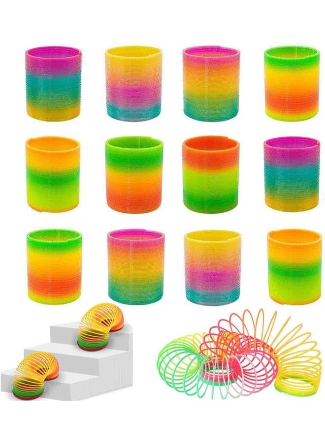 Showay colorful rainbow spring coil pack of 12, colorful, ntoy749 - Image 1