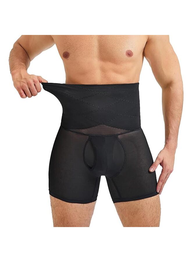 SHOP Men’s Shapewear Tummy Control Shorts High Waist Slimming Body Shaper Seamless Boxer Brief Underwear (Size : XX-Large)  - Image 1