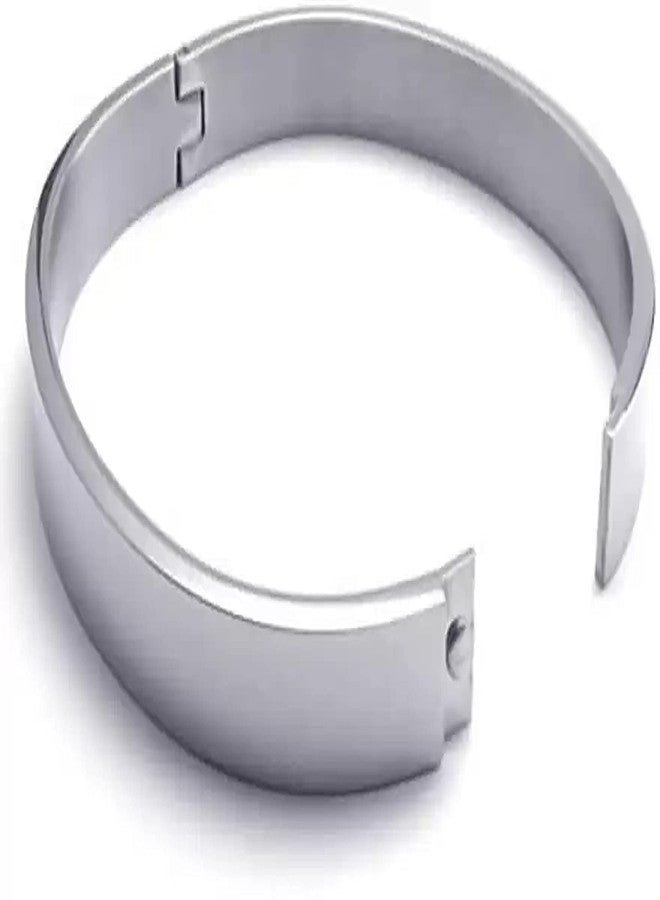 IGA COLLECTION Stainless Steel Titanium Kada with Elegant Design for Men & Women Comfortable Party & Everyday wear Trendy Glossy Finish Armlet/Kada(IC- 902 SS Kada Plain(M2)) - Image 1