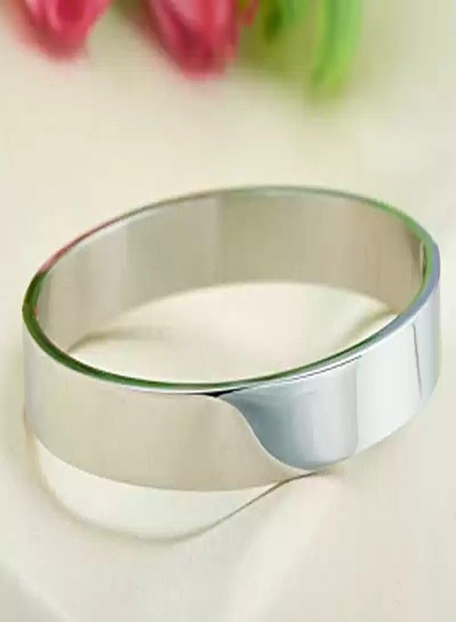 IGA COLLECTION Stainless Steel Titanium Kada with Elegant Design for Men & Women Comfortable Party & Everyday wear Trendy Glossy Finish Armlet/Kada(IC- 902 SS Kada Plain(M2)) - Image 3