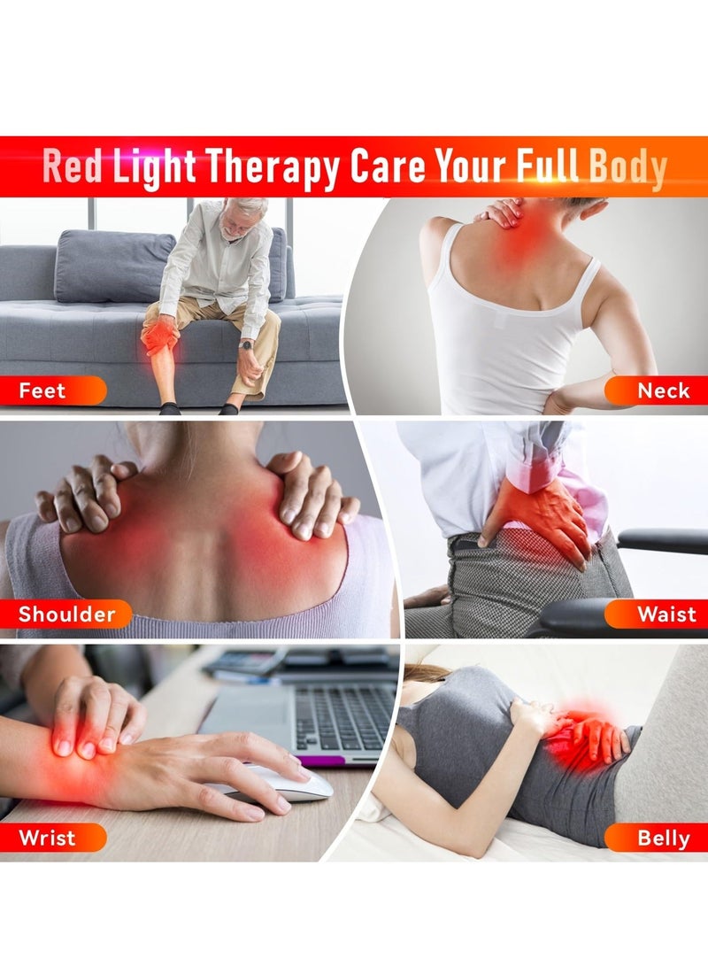 والالا العلاج بالضوء الأحمر، لوحة العلاج بالضوء الأحمر تحت الأحمر مع حامل، جهاز العلاج بالضوء الأحمر تحت الأحمر العميق 660 نانومتر و850 نانومتر في المنزل لعلاج آلام الوجه والجلد والظهر - Image 2