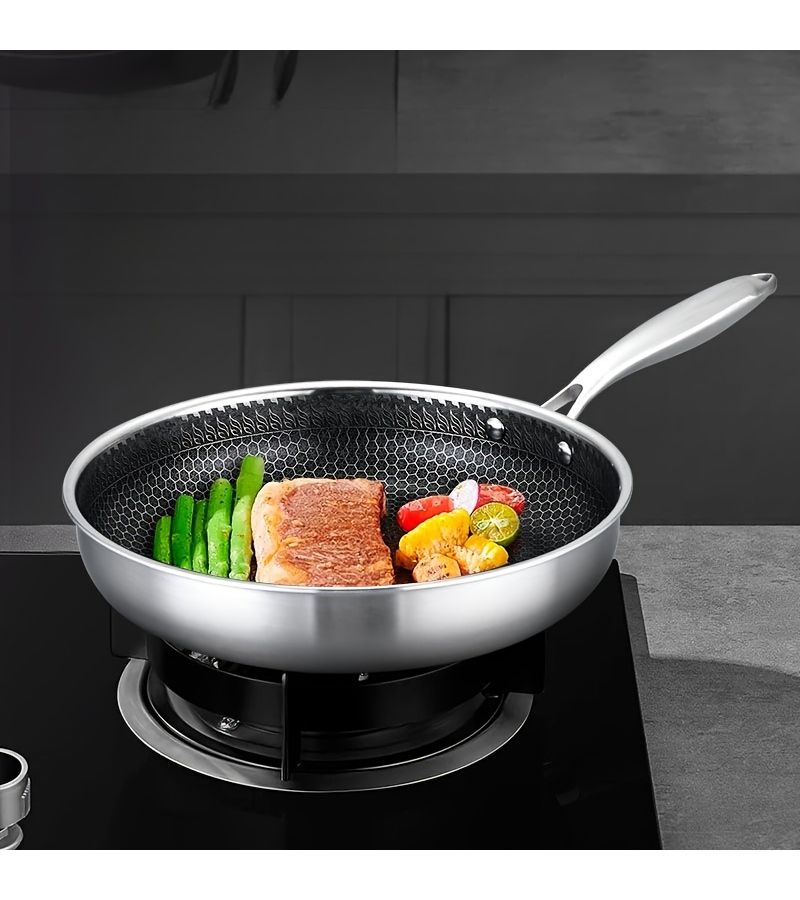 Non Stick Frying Pan 34cm Keep Cool Handle Dishwasher Safe Oven Safe Sensor Ready All Stove Compatible - Image 1