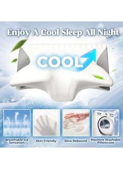 Cervical Pillow for Shoulder and Neck Pain Relief, Cooling Sense  Memory Foam Pillows,  Ergonomic Neck Pillow， Adjustable Orthopedic Bed Pillow for Side Back Stomach Sleeper with Washable Pillowcase - pzsku/ZDCD8265C097ECDD0B264Z/45/_/1737532604/f174abc9-1784-45ae-8c5f-362e9d5b41a5